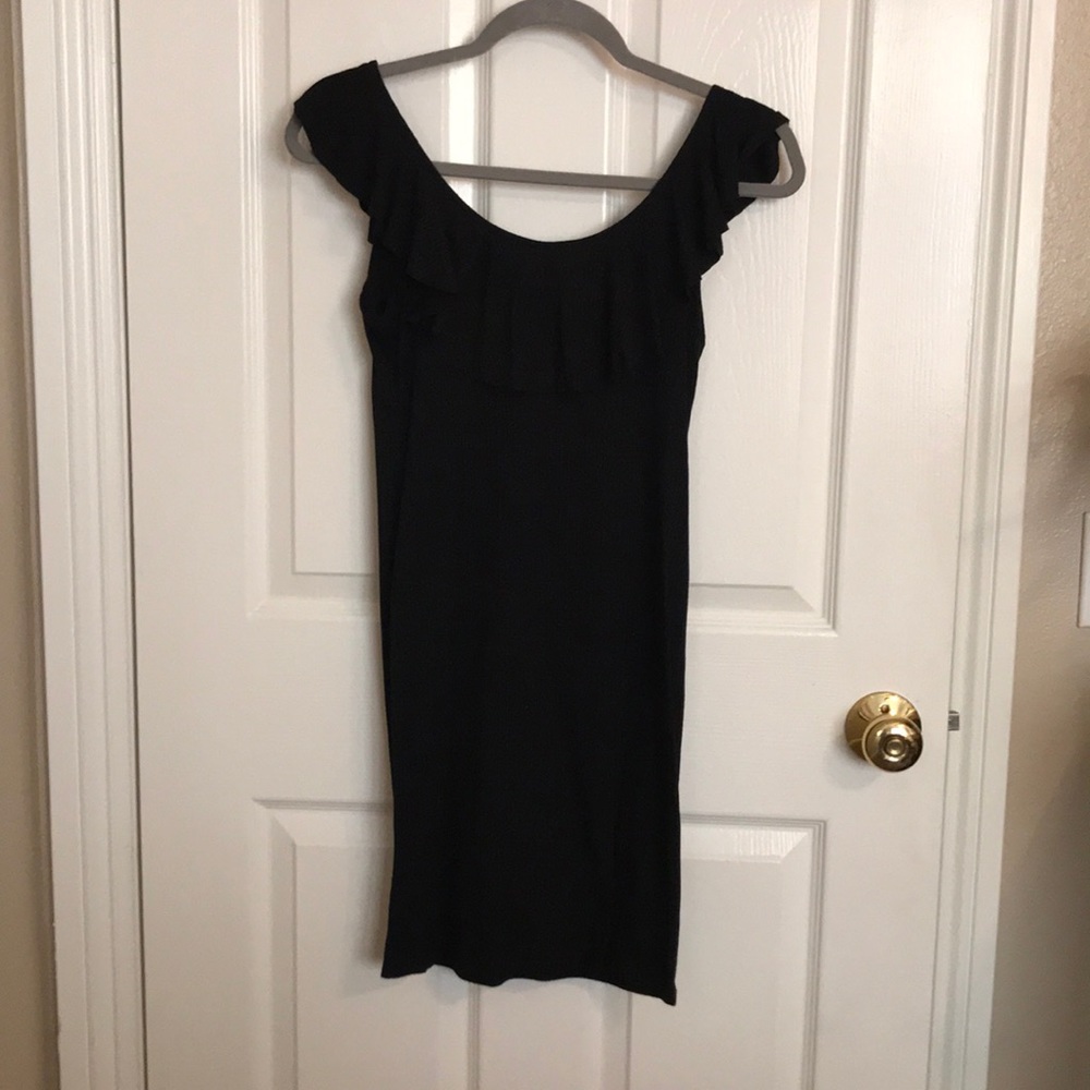 BILLABONG BLACK RUFFLE DRESS